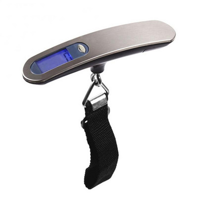 LCD digitalna vaga za prtljagu od nehrđajućeg čelika 50 kg prijenosna elektronička vaga balansiranje težine kofer putna torba viseća vaga alat
