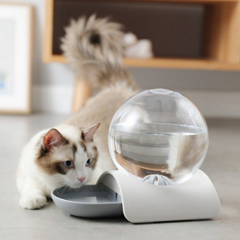 Νέο 2,8L Bubble Αυτόματο Σιντριβάνι Γάτας για Κατοικίδια Γάτες Σκύλοι Δοχείο νερού Σκύλος Μεγάλο μπολ ποτού για γάτα Drink Χωρίς ηλεκτρικό ρεύμα