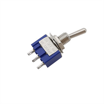 2/5Pcs SPDT Mini Toggle Switch 3-Pin ON-OFF-ON / ON-ON 2/3 Position Miniature Button Switches 6A 125V AC MTS-102 MTS-103