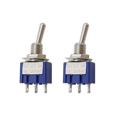 2/5 tk SPDT mini lüliti 3-kontaktiline SISSE-VÄLJA-SEES / SISSE-SISSE 2/3 asendi miniatuursed toitenupu lülitid 6A 125V AC MTS-102 MTS-103