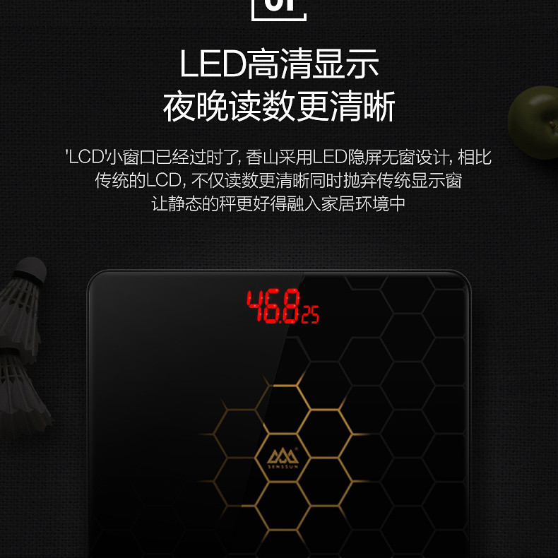 Originaalne plahvatuskindel karastatud klaas, täppis nutikas vannitoa põrandaskaala punane LED abs ruumitemperatuuri näidik