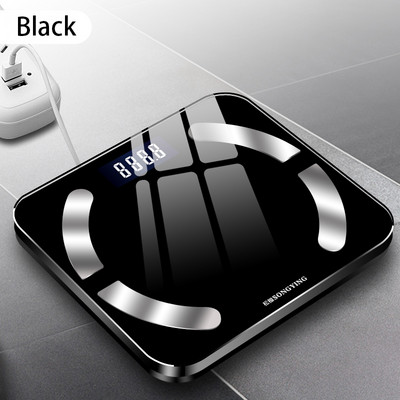 Bluetooth ķermeņa tauku svari USB elektroniskie digitālie svari Smart Weight svari grīda Vannas istabas svari ĶMI indekss 290*260mm