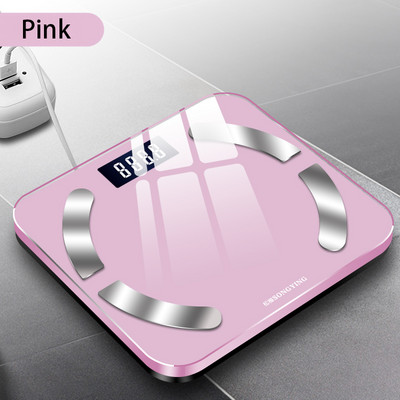 Bluetooth ķermeņa tauku svari USB elektroniskie digitālie svari Smart Weight svari grīda Vannas istabas svari ĶMI indekss 290*260mm