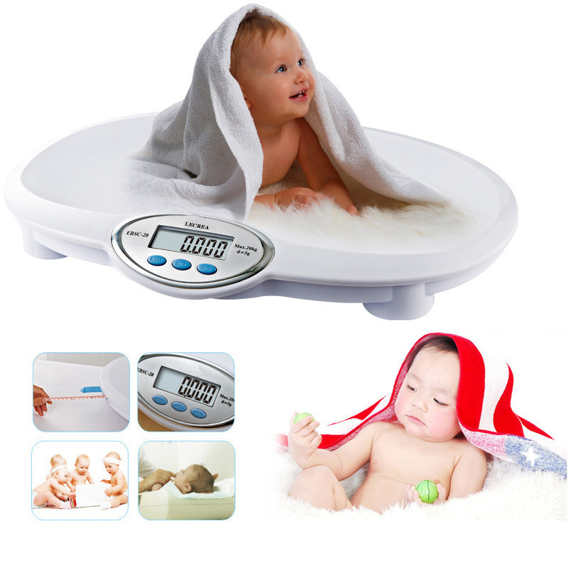 Plavi zaslon Elektronička vaga za bebe Elektronska vage za bebe Stopala Visoka vaga Zdravstvena vaga Trup izgrađen ravnalo od 1,5 m