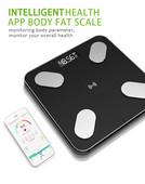 Bluetooth Smart Kaalud Keha Rasvakaal Smart BMI Scale LED Digitaalne Vannitoa Kehakaalu Kompositsioonianalüsaatori rakendus