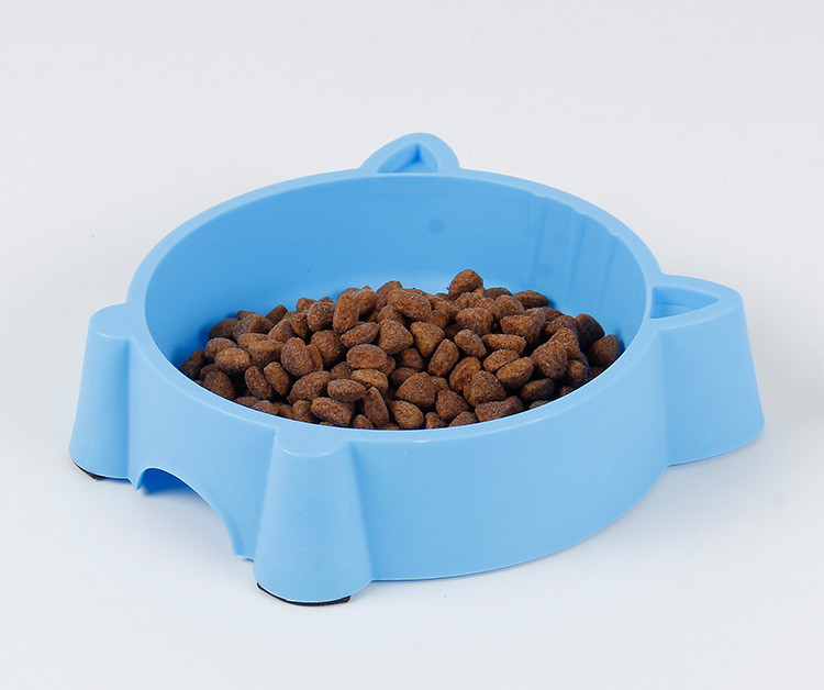 Potrepštine za kućne ljubimce Zdjela za kućne ljubimce u obliku mačke Ekološki prihvatljiva plastična neklizajuća zdjela za mačke Zdjela za pse Jednobojna slatka izdržljiva oprema za kućne ljubimce