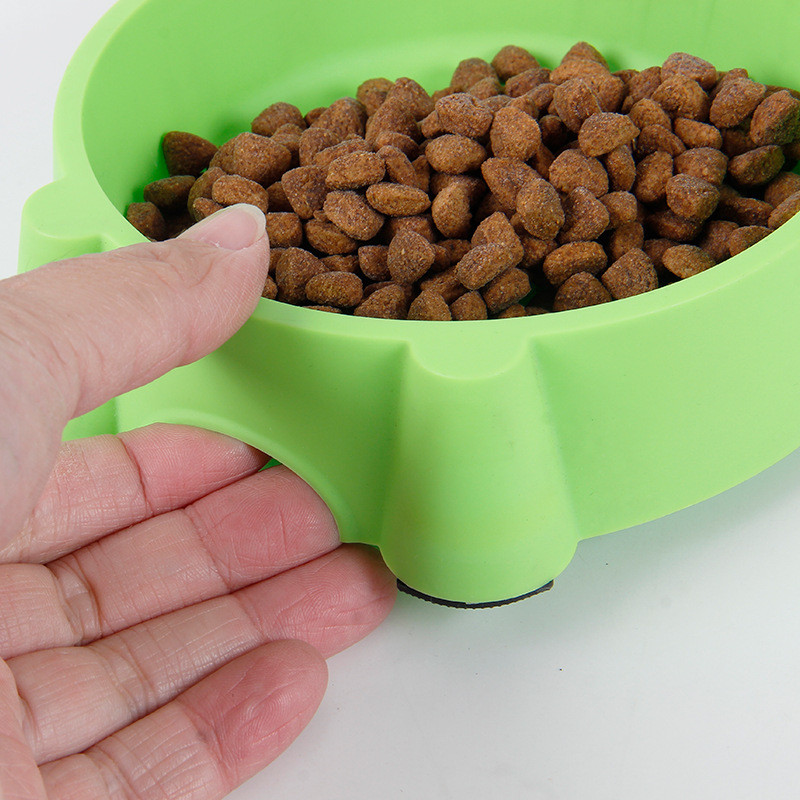 Potrepštine za kućne ljubimce Zdjela za kućne ljubimce u obliku mačke Ekološki prihvatljiva plastična neklizajuća zdjela za mačke Zdjela za pse Jednobojna slatka izdržljiva oprema za kućne ljubimce
