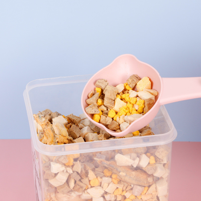 Lemmikloomatoidu lusikas Mutli-funktsiooniga kaasaskantav väike ja mugav lusikas koera toitmiseks Kergesti puhastatav kassitoidu labida lemmikloomatarbed