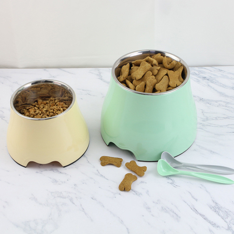 Kreativne hranilice za mačke od nehrđajućeg čelika za male i srednje velike pse Kućna zdjela za hranu za kućne ljubimce Visoka zdjela za vodu za štence