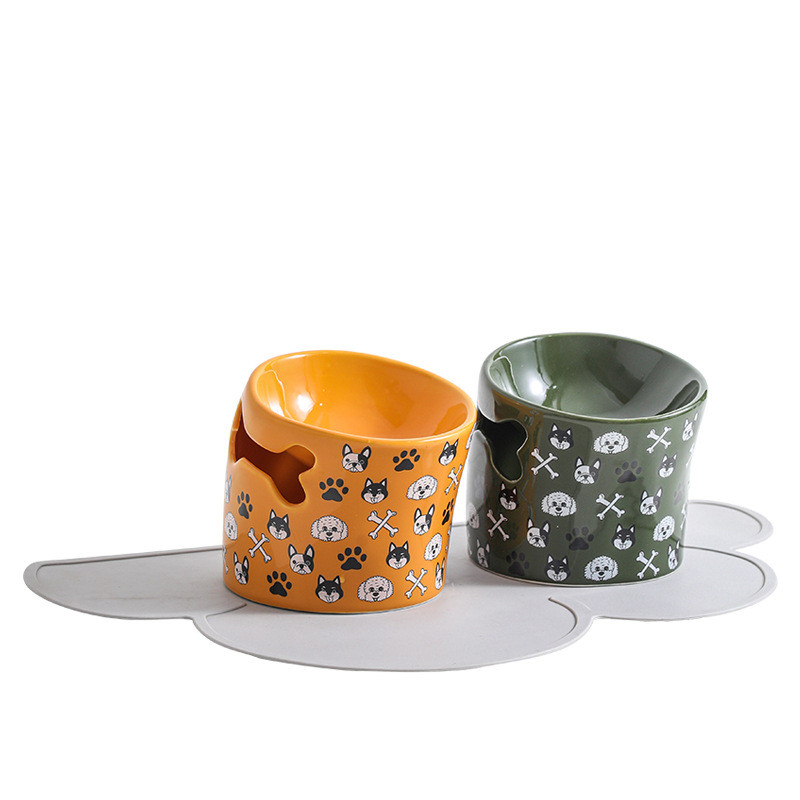 Lemmikloomakoerte toidukausid Armas Bowknot kutsikasöötja Nõudekauss Teemantmustriga vibu kassikauss veemagusate printsessi lemmikloomade söötmiskausside jaoks