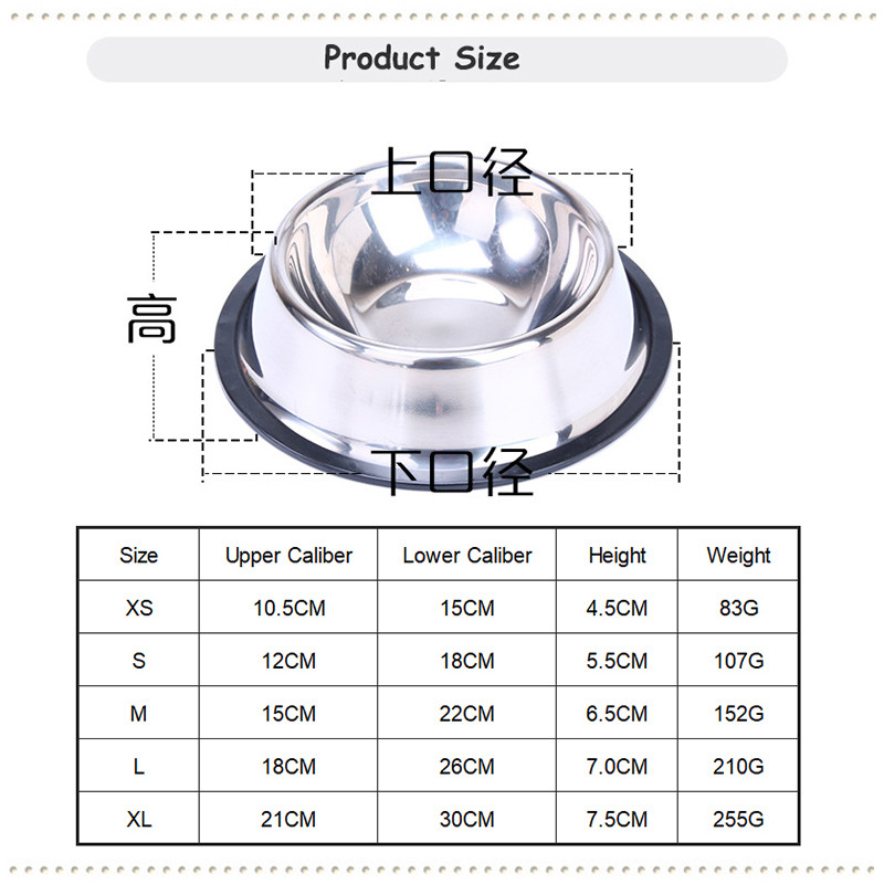 3 stila zdjelice za hranjenje kućnih ljubimaca Neklizajuća zdjelica za pse od nehrđajućeg čelika Izdržljiva hranilica za štene mačke protiv pada za pse Teddy zlatni retriver