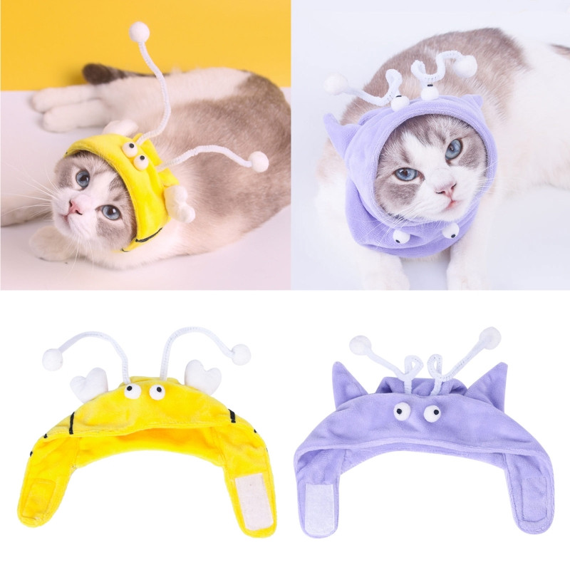 594C CAT Mütsile Cartoon Bee / koletisele Plush Cosplay Aksessuaarid kassidele Sma