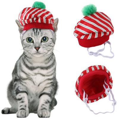 Διακοσμητικό καπέλο πάρτι για κατοικίδια Καπέλο για μικρό καπέλο σκύλου Διακοσμητικό κοστουμιών Cosplay για χριστουγεννιάτικες γάτες Αξεσουάρ για κουτάβια κατοικίδια