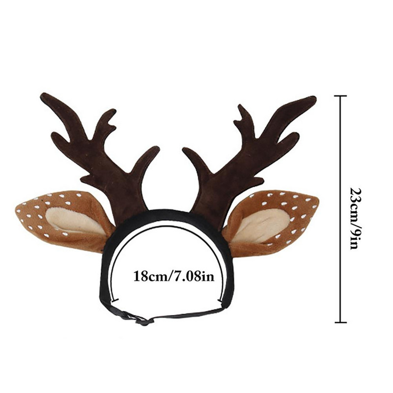 1 tk Plush Antler peapael Armas reguleeritava pandlaga peakatete ornament jõulupeo jaoks Halloweeni sisekujunduseks Dropshippping