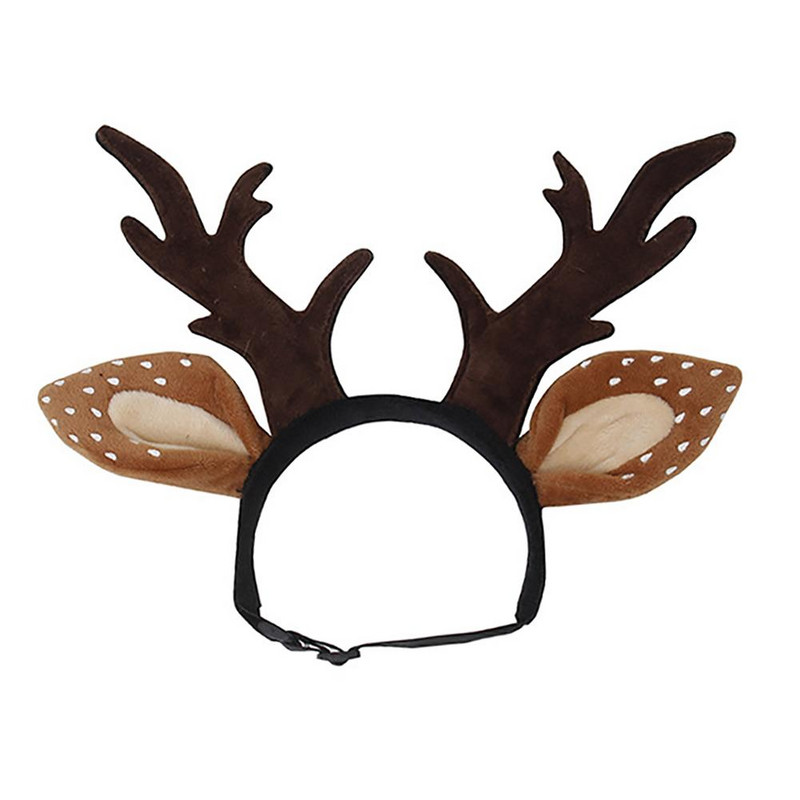 1 tk Plush Antler peapael Armas reguleeritava pandlaga peakatete ornament jõulupeo jaoks Halloweeni sisekujunduseks Dropshippping