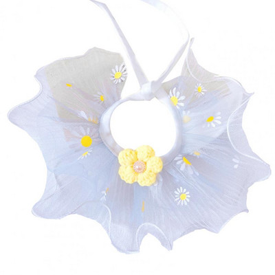 Spilgtas krāsas Praktiski mājdzīvnieku priekšautiņi Šalle Ar rokām darināti vainagi Aksesuāri Modes kaķēnu apkakles mežģīņu mala spēlēšanai