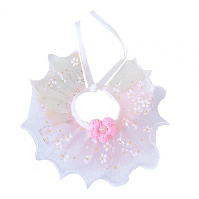 Spilgtas krāsas Praktiski mājdzīvnieku priekšautiņi Šalle Ar rokām darināti vainagi Aksesuāri Modes kaķēnu apkakles mežģīņu mala spēlēšanai