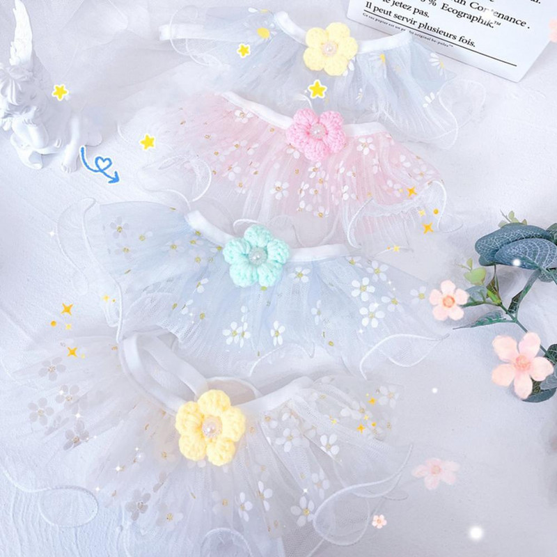 Spilgtas krāsas Praktiski mājdzīvnieku priekšautiņi Šalle Ar rokām darināti vainagi Aksesuāri Modes kaķēnu apkakles mežģīņu mala spēlēšanai