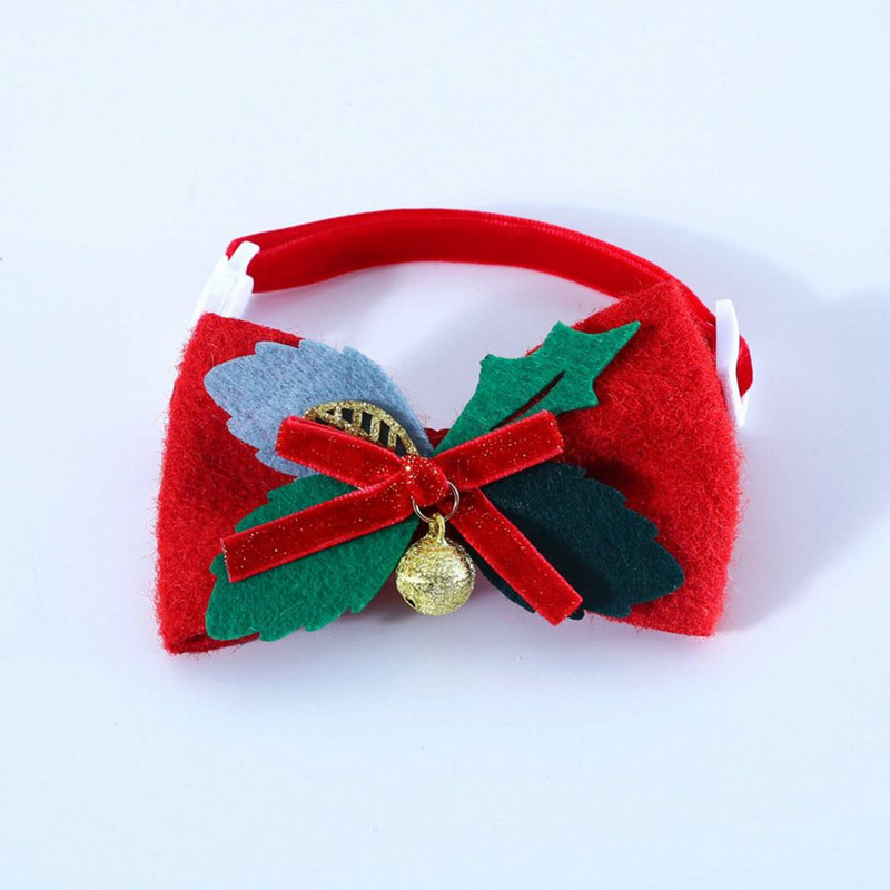 Kaķu apkakles cepures komplekts Modes audekls Izsmalcināts darbs Ziemassvētku elementi Kaķu apkakles komplekts mājas mājdzīvnieku galvassegas Kaķa apkakle