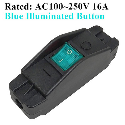 16A raskeveokite sisseehitatud kaabli klahv sisse/välja lüliti Max AC100 ~ 250 V LED indikaator