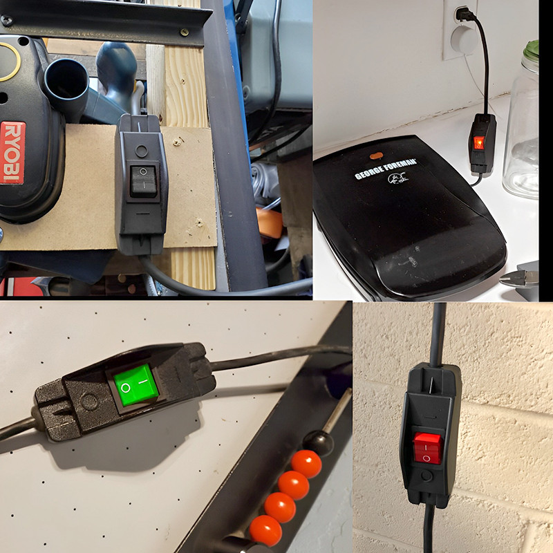 16A raskeveokite sisseehitatud kaabli klahv sisse/välja lüliti Max AC100 ~ 250 V LED indikaator