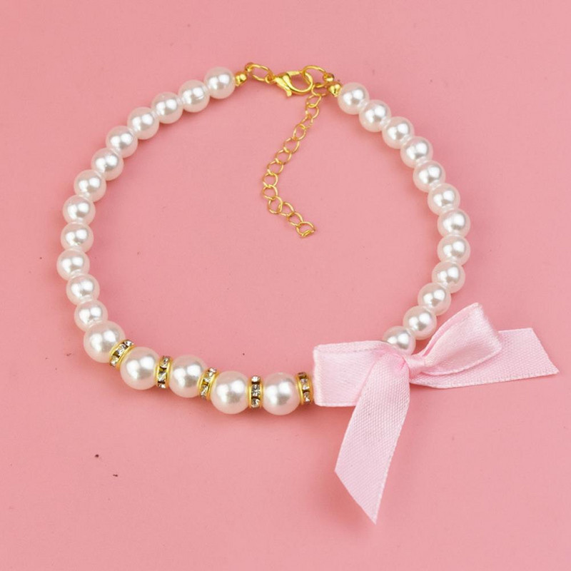 Lolojumdzīvnieku kaklarota Skaista loka plastmasas kaķa suns Rhinestone kaklarota mājdzīvnieku kaklarota ikdienas lietošanai