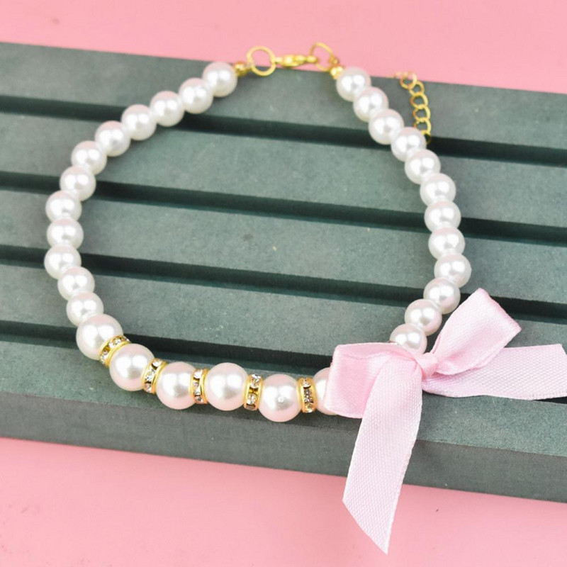 Lolojumdzīvnieku kaklarota Skaista loka plastmasas kaķa suns Rhinestone kaklarota mājdzīvnieku kaklarota ikdienas lietošanai