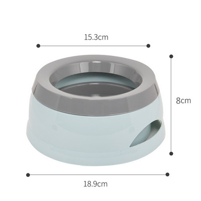Koerte veekausi jaotur Koera ujuv veekauss lemmikloomadele, ei leki, pritsmevastane pritsmevastane sõiduki kaasaskantav reisikoera aeglane söötja