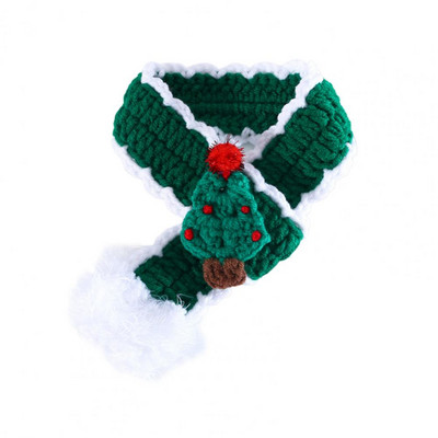 Pseći božićni šal Super mekani crtani ukrasni dizajn prilagođen koži Poboljšava atmosferu Kućni ljubimac Kostim za psa Blagdanska marama za odijevanje Kućni ljubimac