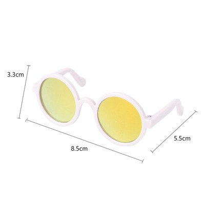 Lemmikloomade päikeseprillid Ümmargused peegeldussilmad Kandke prillid Lemmiklooma sünnipäevaks Cosplay Peo Lemmikloomafoto Klassikaline Naljakas Lemmikloomatarvikud Kaunistus
