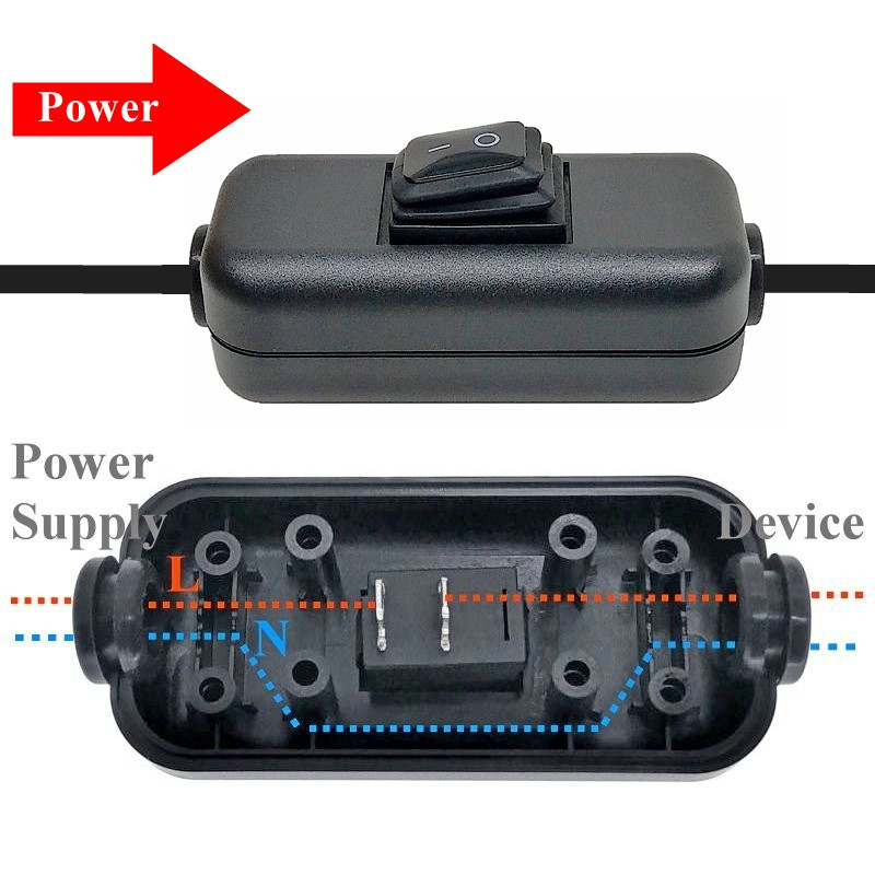 Prekidač s linijskim kabelom Vodootporan IP65 Otporan na prašinu Max AC100~250V 6A