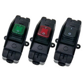 Iekļauts vada slēdža virsmas montāžas ūdensizturīgs IP65 putekļu necaurlaidīgs Max AC100~250V 30A ieslēgšanas/izslēgšanas LED indikators