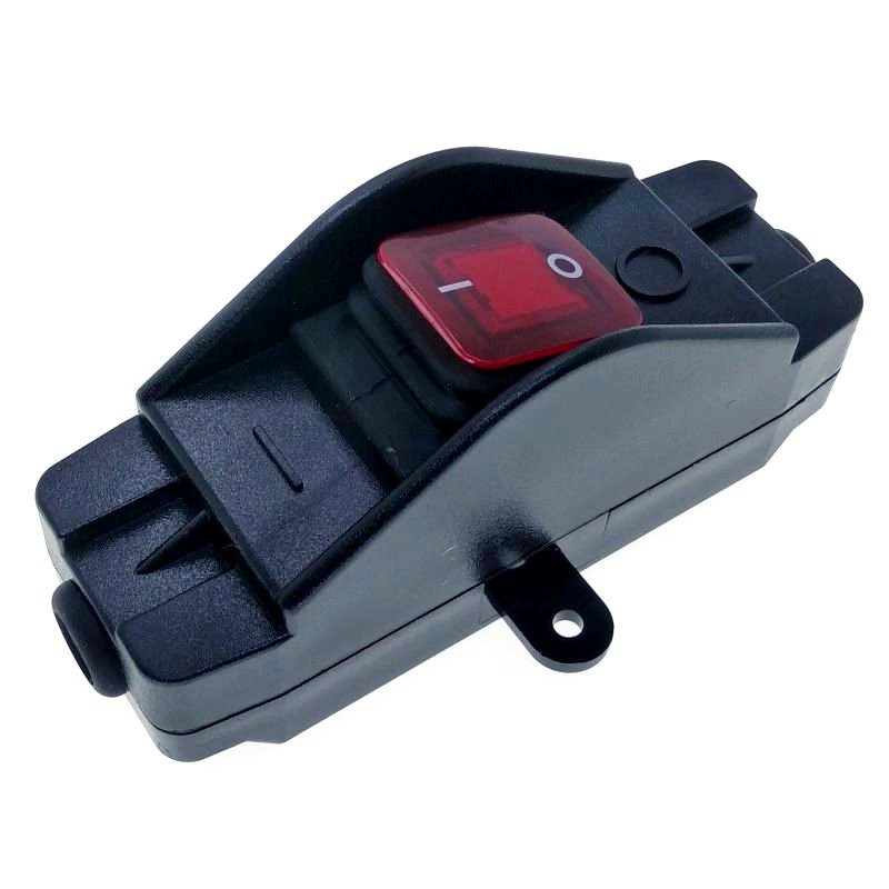 Iekļauts vada slēdža virsmas montāžas ūdensizturīgs IP65 putekļu necaurlaidīgs Max AC100~250V 30A ieslēgšanas/izslēgšanas LED indikators