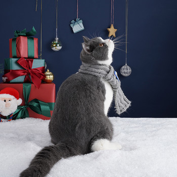 Χριστουγεννιάτικο κασκόλ για κατοικίδια, κασκόλ για γάτα και σκύλο Φουλάρι για κατοικίδια Πρωτοχρονιά Κόκκινο μαντίλι για γάτα Χριστουγεννιάτικα άρθρα για κατοικίδια Αξεσουάρ για κατοικίδια