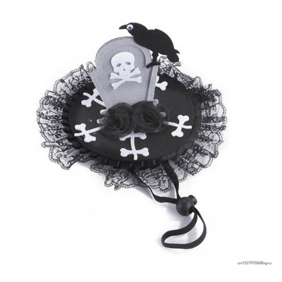 Pitsiäärega lemmikloomamüts Halloweeni vallatu koerakostüüm-müts armas festivalil lemmikloomamüts Loomamüts Peakatted Cosplay Aksessuaarid