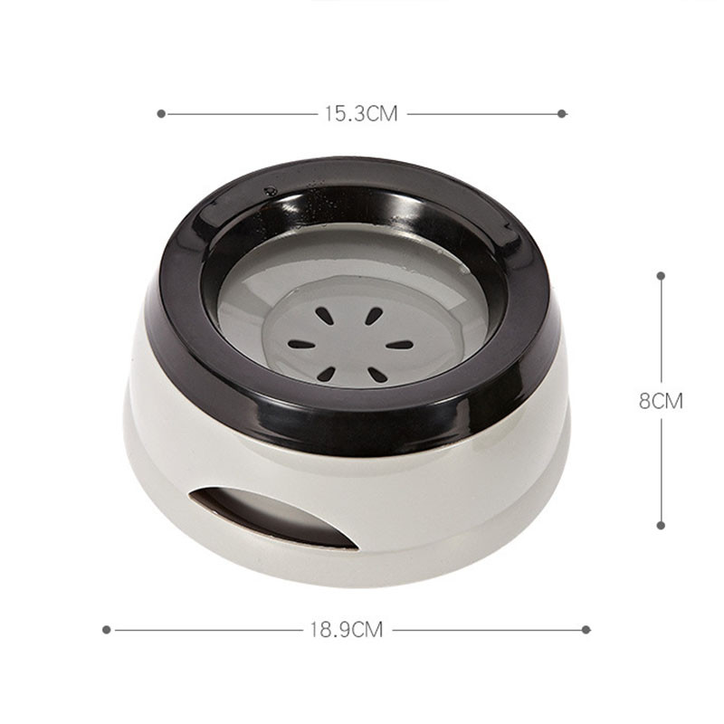 Mājdzīvnieku suņu kaķu bļodas, peldošas, nesamitrinošas mute Kaķa bļoda bez izšļakstīšanās Dzeramā ūdens padevējs Plastmasas pārnēsājamas suņu bļodas ūdens padeves