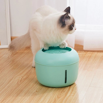 2,5 л Автоматичен диспенсер за вода за котки Фонтан за котки Купа за циркулация Филтър Питейна вода за кучета Устройство за пиене за домашни любимци Аксесоари за котки