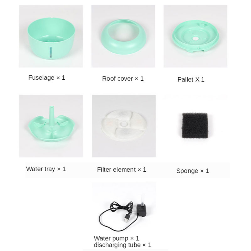 2.5L Automatski dozator vode za kućne ljubimce Posuda za fontanu za mačke Filter za cirkulaciju Voda za piće za pse Uređaj za piće za kućne ljubimce Dodaci za mačke