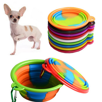 9 цвята Камуфлажна купа за домашни любимци с катарама Контейнер за храна за вода Хранилка за домашни любимци за малки кучета Купички за хранене на кученца Шише за кучета Консумативи за кучета