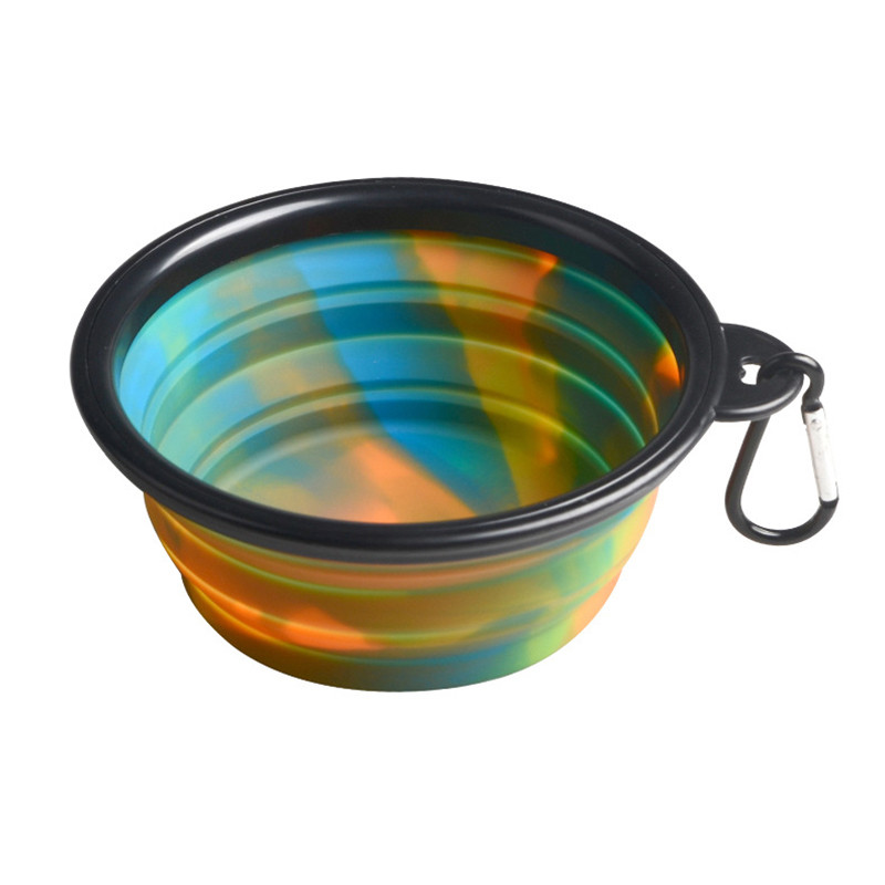 Kamuflažna zdjelica za kućne ljubimce u 9 boja s kopčom Posuda za hranu za vodu Hranilica za male pse Kućne bočice za hranjenje štenaca Potrepštine za pse