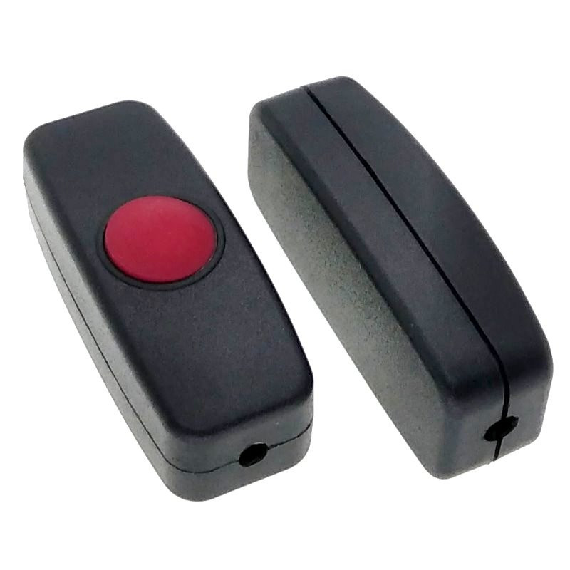 (5 iepakojumi) DC Inline IESLĒGŠANAS/IZSLĒGŠANAS vada slēdzis DIY spiedpoga 1~250V 1A