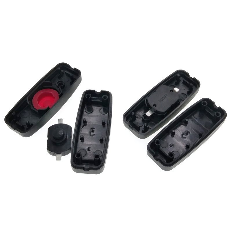 (5 iepakojumi) DC Inline IESLĒGŠANAS/IZSLĒGŠANAS vada slēdzis DIY spiedpoga 1~250V 1A