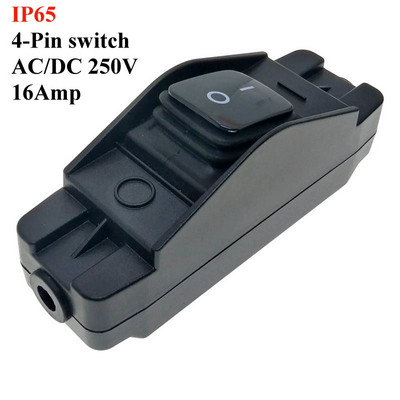 Sisseehitatud juhtmelüliti Tolmukindel veekindel IP65 Max AC/DC 250V 16Amp sisse/välja LED indikaator