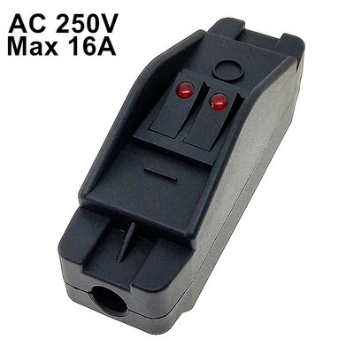 Dupleksjuhtlüliti LED-valgustusega topelt sisse-/väljalülitusnupp AC110~250V 16A 3500W