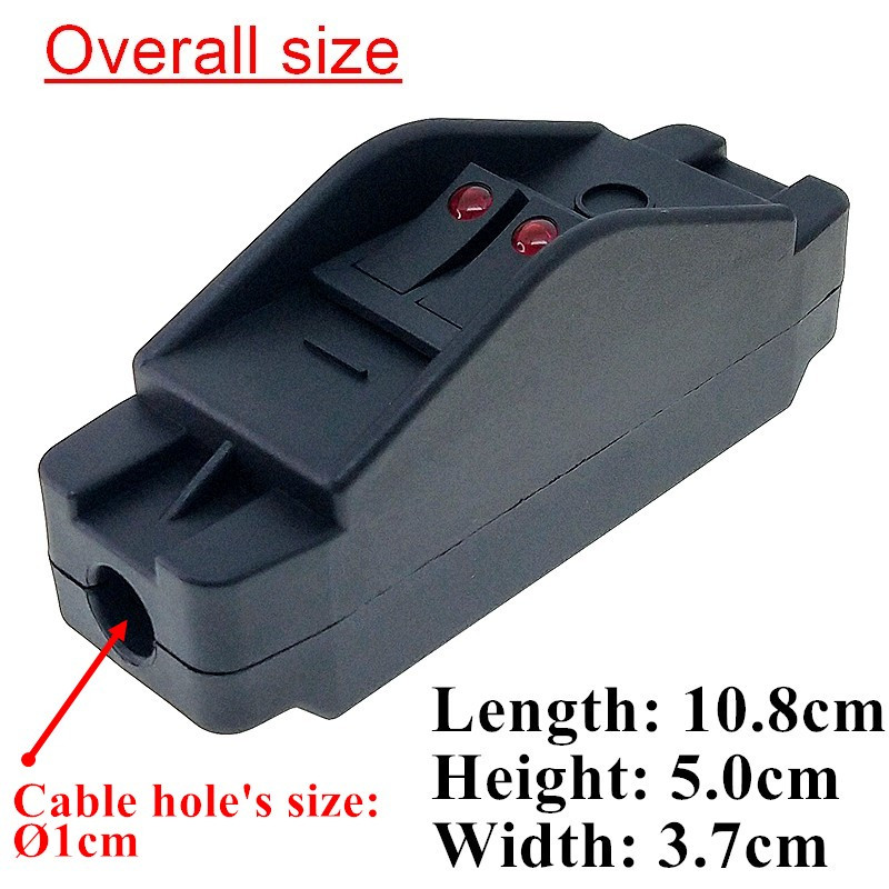 Dupleksjuhtlüliti LED-valgustusega topelt sisse-/väljalülitusnupp AC110~250V 16A 3500W