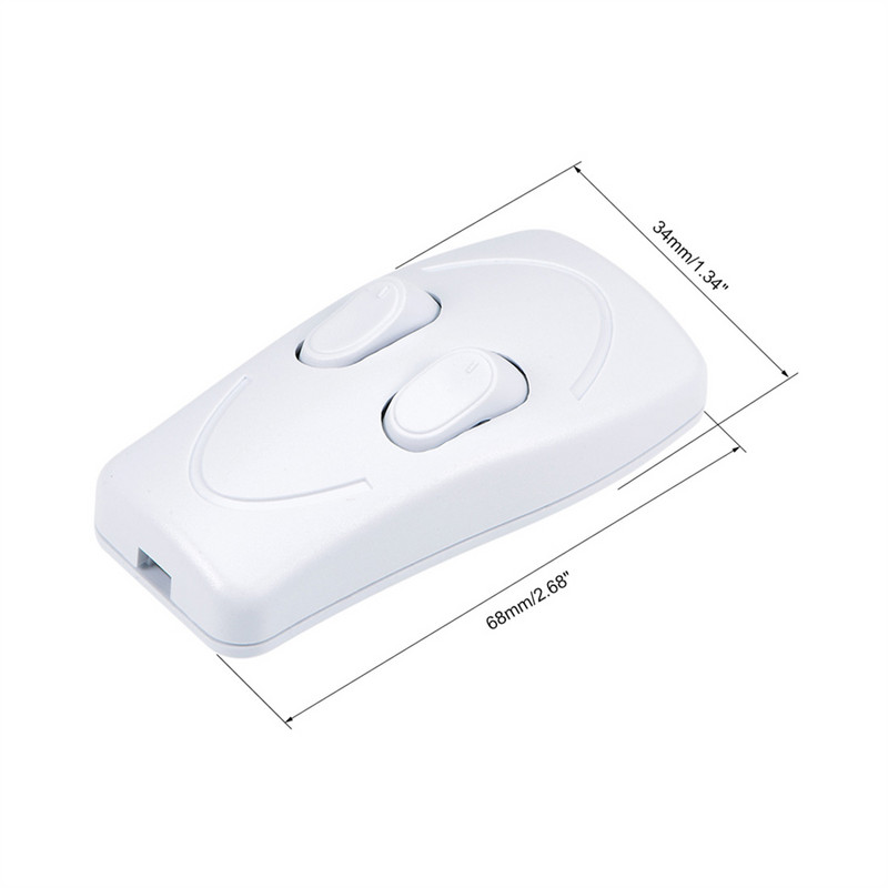 Dvostruki dvostruki upravljački prekidač Stolna svjetiljka Podna svjetiljka Tipkasti prekidač AC110~250V 3A