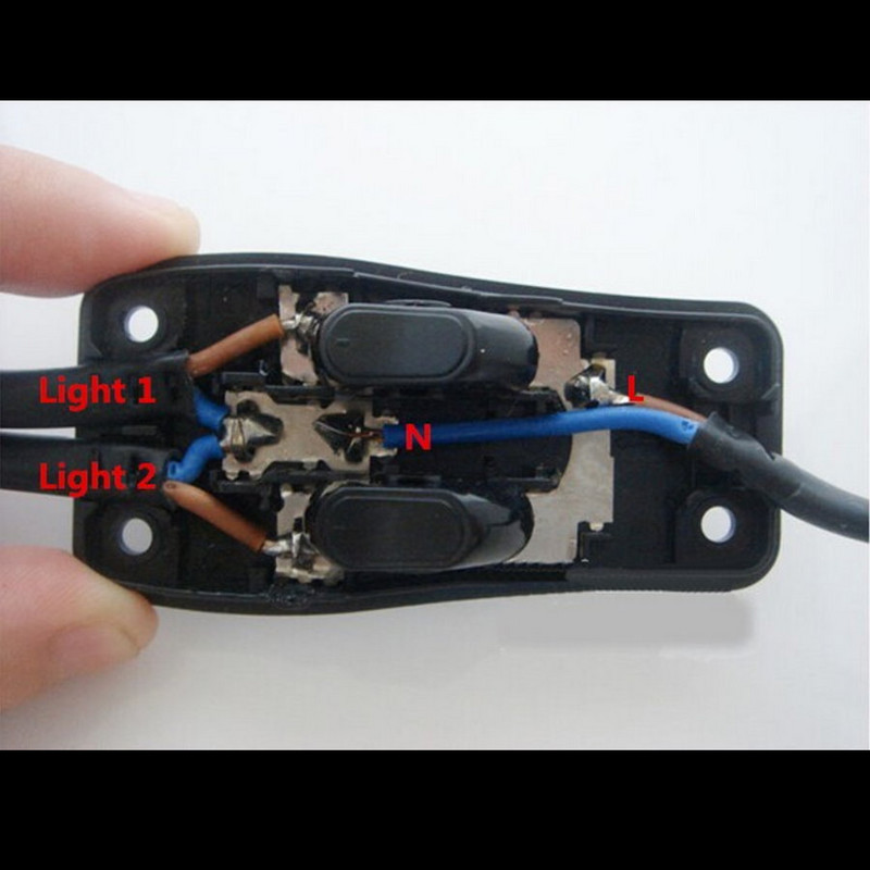 Dvostruki dvostruki upravljački prekidač Stolna svjetiljka Podna svjetiljka Tipkasti prekidač AC110~250V 3A
