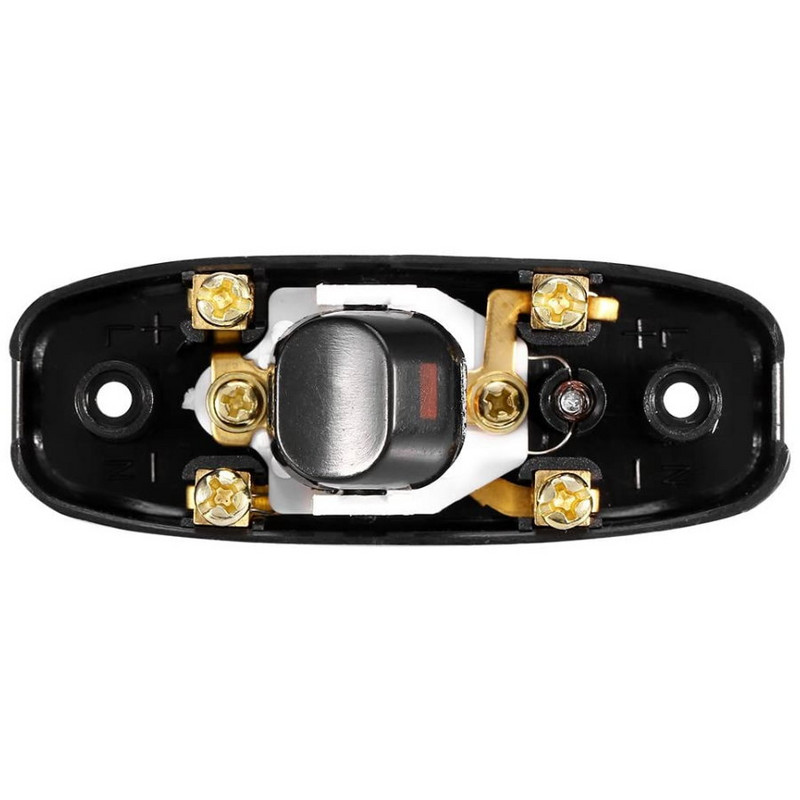 (Lot 10) Inline ON/OFF Stolna svjetiljka Stolno svjetlo Kabelski prekidač LED indikator 110~250V 10A Crno Bijelo