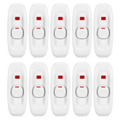 Pakett 10 – DIY asendusvalgusti juhtme kaabel sisemine lüliti sisse/välja LED indikaator AC250V 10A