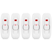 Paket 5 - DIY zamjenski svjetlosni kabel Inline prekidač za uključivanje/isključivanje LED indikator AC250V 10A